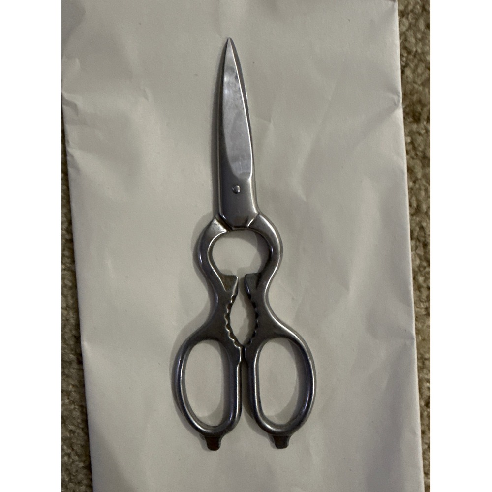 Vintage J.A. Henckels Zwillingswerk Stainless Steel Kitchen Poultry Shears Nut